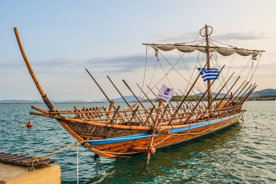 An ancient greek ship